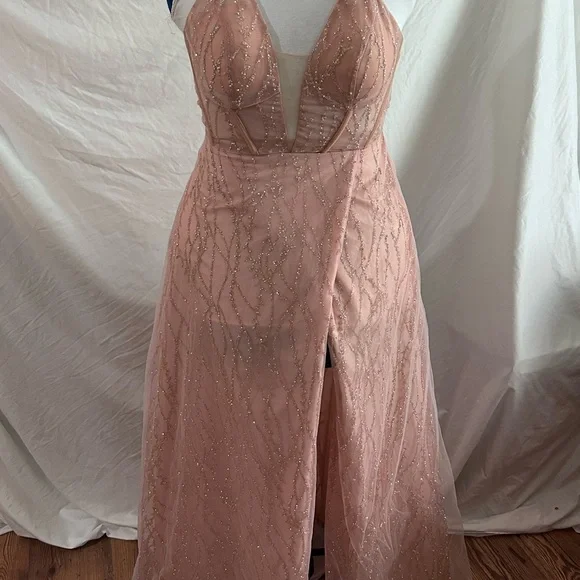 Signature Pink Prom Dress - Picture 2 of 4